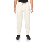 BOSS Pantalones de Descanso con puños y Logotipo Lateral para Hombre, Blanco Coliflor, S