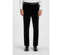 BOSS Pantalones de esmoquin slim fit en terciopelo de algodón - StyleH-Genius-Tux-244, 50527948 Negro 58