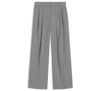 BOSS Pantalones de pernera ancha en franela jaspeada con pinzas delanteras - StyleTiana18, 50570436 Gris 36