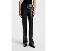 BOSS Pantalones de pernera recta en piel sintética - StyleTimiras, 50549241 Negro 40