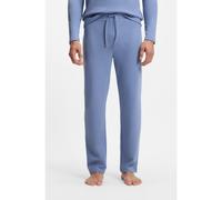 BOSS Pantalones de pijama de algodón con logo bordado - StyleWaffle Pants, 50535877 Azul S
