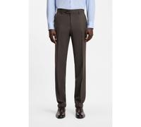 BOSS Pantalones de traje slim fit BOSS BY BECKHAM de lana - StyleSuit-Trousers-262_DB, 50563826 Marrón oscuro 102