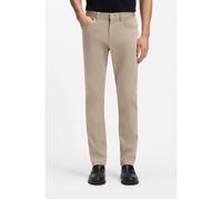 BOSS Pantalones Delaware slim fit en sarga antidecoloración - StyleP-Delaware5, 50553954 Marrón claro 38/34
