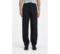 BOSS Pantalones en popelín de algodón elástico - StyleChino_ST_Pleated_1, 50567107 Azul oscuro 33/34