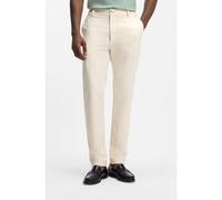BOSS Pantalones modern fit en sarga de algodón de planchado fácil - StyleC-Kane1-BL-FTU, 50553829 Blanco 34/30