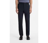 BOSS Pantalones modern fit en sarga de algodón - StyleP-Kane1-Zip, 50561166 Azul oscuro 36/34