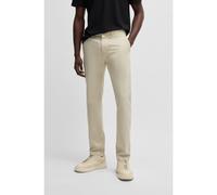 BOSS Pantalones regular fit de satén de algodón elástico - StyleChino-Regular-1, 50534378 Beige claro 33/36
