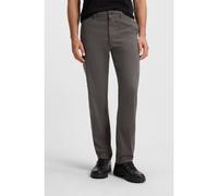 BOSS Pantalones regular fit de satén de algodón elástico - StyleChino-Regular-1, 50534378 Gris oscuro 33/36