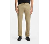 BOSS Pantalones regular fit de satén de algodón elástico - StyleChino-Regular-1, 50534378 Marrón claro 36/30