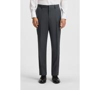 BOSS Pantalones regular fit en sarga de lana virgen - StyleH-Lenon-B1, 50469183 Gris oscuro 94