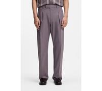 BOSS Pantalones relaxed fit de algodón elástico - StyleC-PatC-CW-PL-262, 50562104 Lila 102