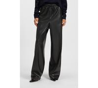 BOSS Pantalones relaxed fit de pernera ancha en piel sintética a rayas - StyleTalpina, 50548123 Negro 38