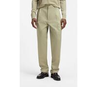 BOSS Pantalones relaxed fit de sarga de algodón - StyleC-Kai-DPL, 50546924 Beige 34/34