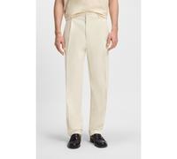 BOSS Pantalones relaxed fit de sarga de algodón - StyleC-Kai-DPL, 50546924 Blanco 29/32