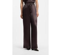 BOSS Pantalones relaxed fit de satén - StyleTavati2, 50565926 Marrón oscuro 36