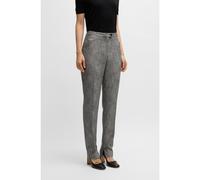 BOSS Pantalones relaxed fit de tejido sharkskin elástico jaspeado - StyleTanya1, 50531880 Gris estampado 34
