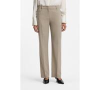 BOSS Pantalones relaxed fit en lana virgen jaspeada - StyleTilda9, 50542004 Beige 46