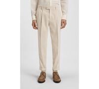 BOSS Pantalones relaxed fit en pana de algodón y alpaca - StyleL-Peet-Pleat-241, 50549641 Beige claro 52