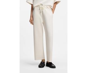 BOSS Pantalones relaxed fit en punto scuba de doble capa - StyleElabse, 50567071 Natural XS