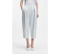 BOSS Pantalones relaxed fit en satén con pinzas delanteras - StyleTaphea, 50558313 Celeste 38