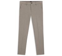 BOSS Pantalones slim fit con diseño de espiga cepillado - StyleH-Kaiton1, 50549452 Marrón claro 33/34