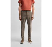 BOSS Pantalones slim fit de algodón, cashmere y elástico - StyleL-KaitonL-243, 50524845 Caqui 58