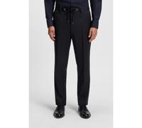 BOSS Pantalones slim fit de sarga de lana virgen - StyleH-Genius-DS-B1, 50469169 Azul oscuro 58