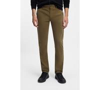 BOSS Pantalones slim fit de satén de algodón elástico - StyleChino_slim, 50510933 Caqui 29/32