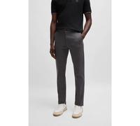 BOSS Chinos slim fit de raso de algodón elástico - StyleChino_slim, 50510933 Gris oscuro 32/30