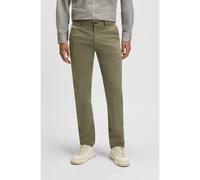 BOSS Pantalones slim fit de satén de algodón elástico - StyleChino_slim, 50510933 Oliva 29/34
