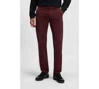 BOSS Pantalones slim fit de satén de algodón elástico - StyleChino_slim, 50510933 Rojo oscuro 31/34