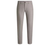 BOSS Pantalones slim fit en sarga elástica - StyleChino_slim, 50536834 Beige claro 38/32