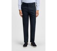 BOSS Pantalones straight fit de lino - StyleC-Kent-GW-P, 50561800 Azul oscuro 38/34