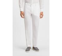 BOSS Pantalones straight fit de lino - StyleC-Kent-GW-P, 50561800 Blanco 34/30