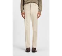 BOSS Pantalones straight fit de sarga de algodón - StyleC-Kent, 50551426 Blanco 32/32