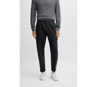 BOSS Pantalones tapered fit de algodón cepillado a rayas - StyleC-Perin-Cargo-PL-TU, 50534265 Gris oscuro 48