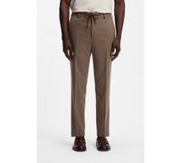 BOSS Pantalones tapered fit de alto rendimiento en lana virgen - StyleP-Perin-RDS-WG-264, 50571998 Marrón 48