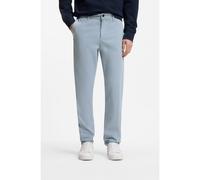BOSS Pantalones tapered fit de raso de algodón elástico - StyleChino_tapered, 50510917 Celeste 29/34