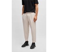BOSS Pantalones tapered fit de tejido elástico repelente al agua - StyleT_Convert-Pleat, 50539085 Beige claro 98