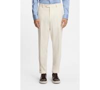 BOSS Pantalones tapered fit en lana virgen y algodón - StyleL-Peet-Flat-253, 50555550 Blanco 48