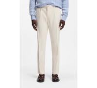 BOSS Pantalones tapered-fit en tejido italiano microestampado - StyleC-Perin-PL-263, 50572157 Natural 52