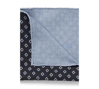 BOSS Pañuelo de bolsillo estampado en seda - StyleL-POCKET SQ CM35 253, 50566381 Azul estampado pcs.