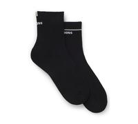 BOSS Paquete de 2 pares de calcetines cortos con detalles de logos - Style2P QS Iconic CC W, 50502113 Negro 35-38