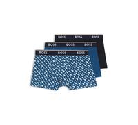 BOSS Paquete de 3 calzoncillos de algodón elástico con logo en la cintura - StyleTrunk 3P Power Desig, 50554443 Azul S