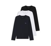 BOSS Paquete de 3 camisetas interiores - StyleLSShirtRN 3P Classic, 50492321 Negro / Blanco / Azul XL