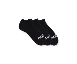 BOSS Paquete de 3 pares de calcetines a la altura del tobillo con logos en contraste - Style3P AS Logo CC W, 50502073 Negro 39-42