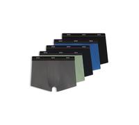 BOSS Paquete de cinco calzoncillos de algodón elástico con logos en la cintura - StyleTrunk 5P Essential, 50531660 Gris / Verde / Azul / Negro XL
