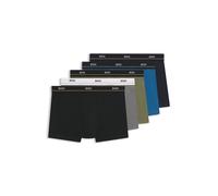 BOSS Paquete de cinco calzoncillos de algodón elástico con logos en la cintura - StyleTrunk 5P Essential, 50531660 Gris / Verde / Azul / Negro M
