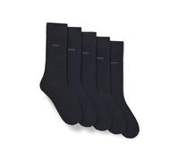 BOSS Paquete de cinco pares de calcetines de largo normal - Style5P RS Uni CC, 50478221 Azul oscuro 39-42