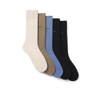 BOSS Paquete de cinco pares de calcetines de largo normal - Style5P RS Uni CC, 50478221 Beige / Negro / Azul 39-42